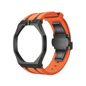 Bracelet Orange — Cadran Noir · 12H