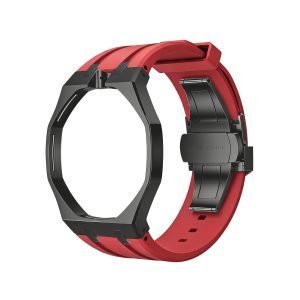Bracelet Rouge — Cadran Noir · 12H