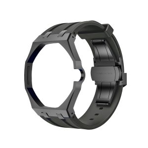 Bracelet Noir — Cadran Noir · 3H