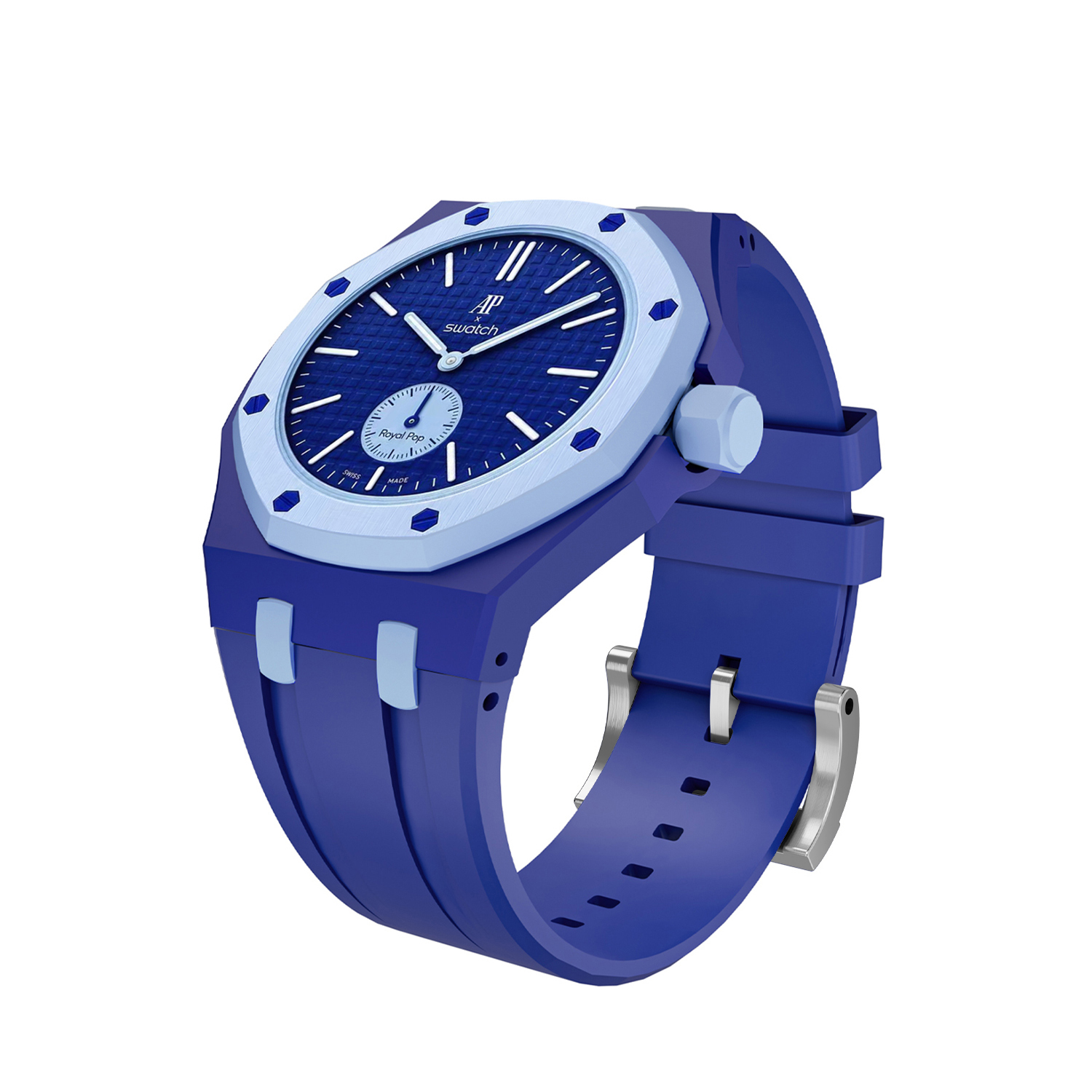 Bracelet Silicone — Bleu Multicolore – Image 2