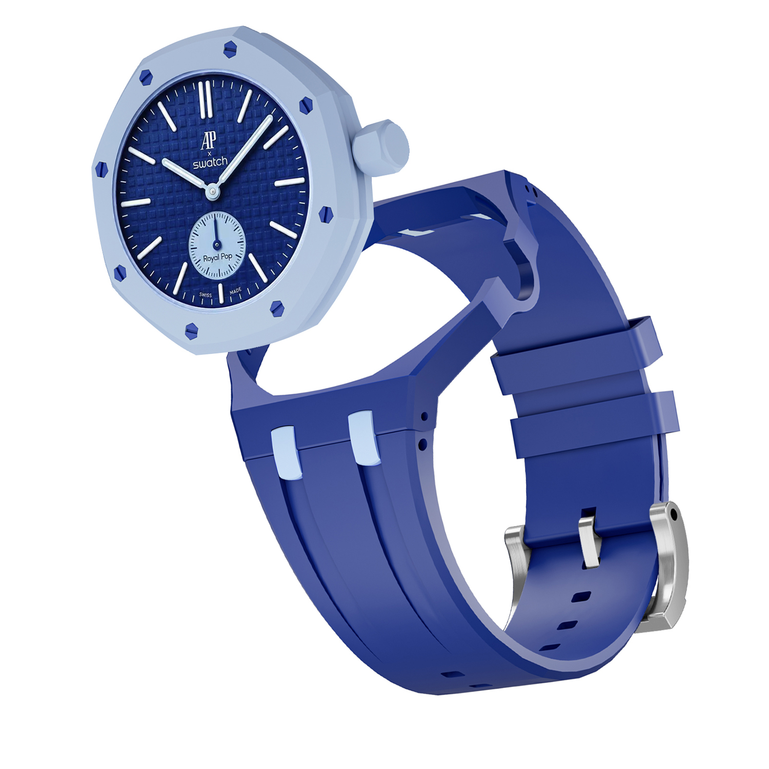 Bracelet Silicone — Bleu Multicolore – Image 3